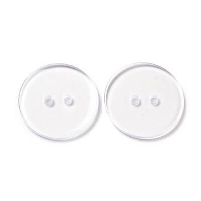 Lucid Round 2-hole Shirt Button