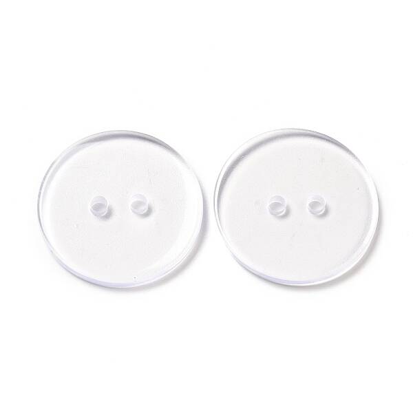 Lucid Round 2-hole Shirt Button