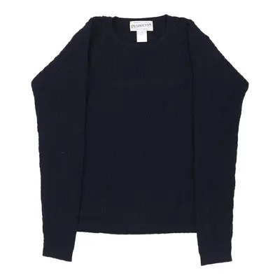 Pendleton Jumper - Small Navy Cotton