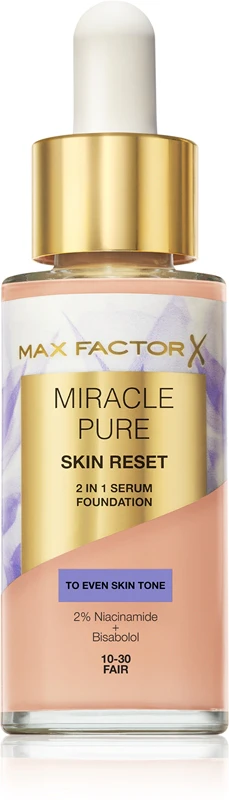 Max factor Miracle Pure Skin Reset 2in1 Serum Foundation - Makeup 30 ml 10-30 Fair