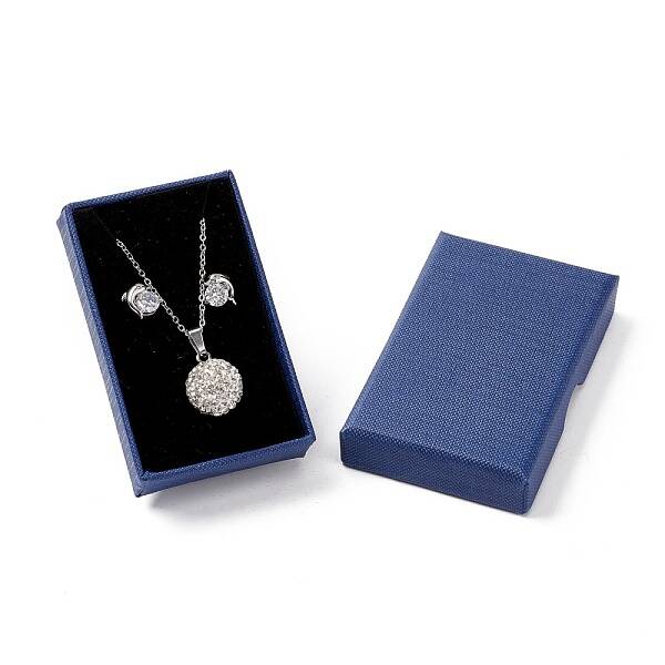 Paper with Sponge Mat Necklace Boxes