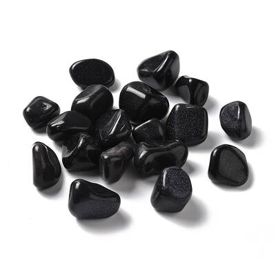 Synthetic Blue Goldstone Beads