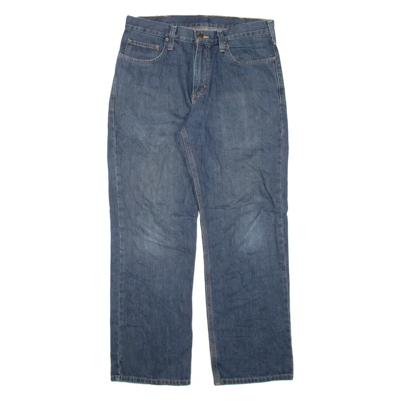 CARHARTT Workwear Mens Jeans Blue Relaxed Straight W32 L30