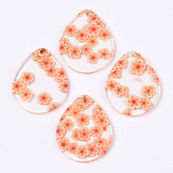 Transparent Clear Cellulose Acetate(Resin) Pendants