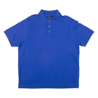 PIERRE CARDIN Mens Polo Shirt Blue 2XL