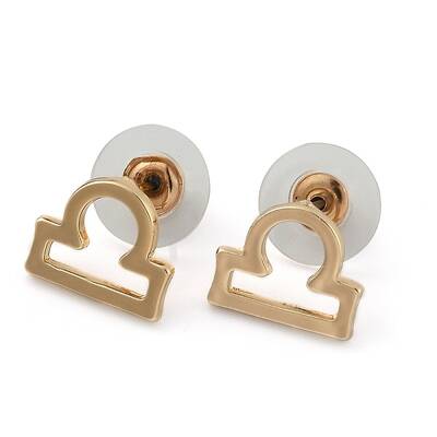 12 Constellation/Zodiac Sign Alloy Stud Earrings