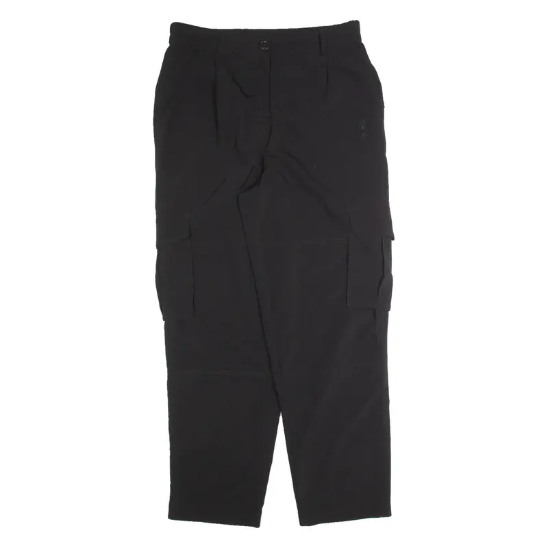 RELIGION LONDON Cargo Womens Trousers Black Regular Tapered W28 L28