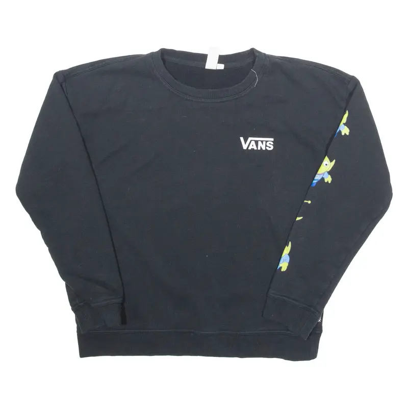 VANS Toy Story Aliens Womens Sweatshirt Black S