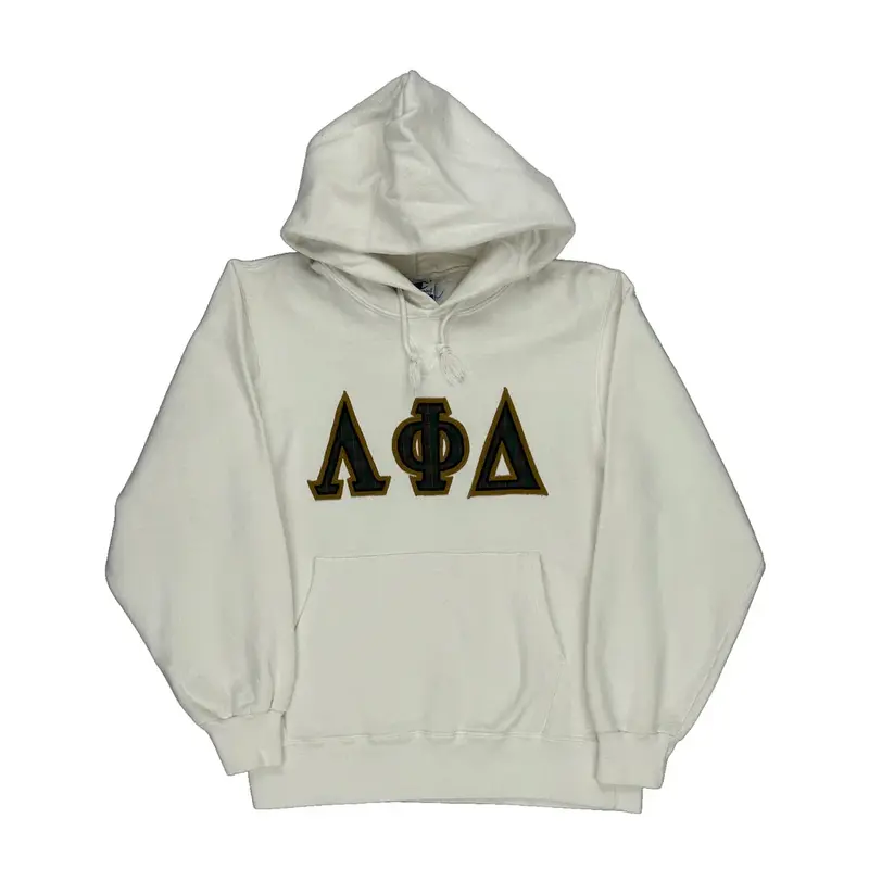 Champion College Hoodie - Medium Cream Cotton Blend