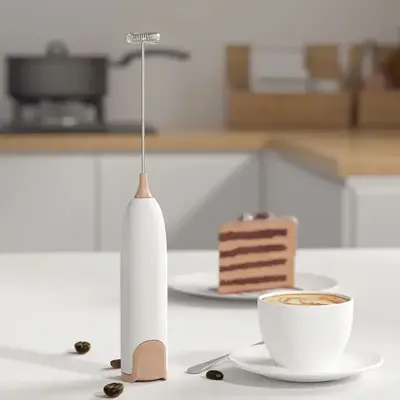 Handheld foam machine, small egg beater and bubbler, milk bubbler for coffee, portable kitchen accessories, beverage mixer