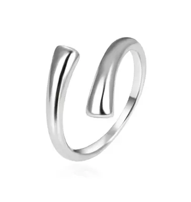 Agato Anello Aperto Minimalista In Argento Agt-R53X - Circuito: 57 Mm