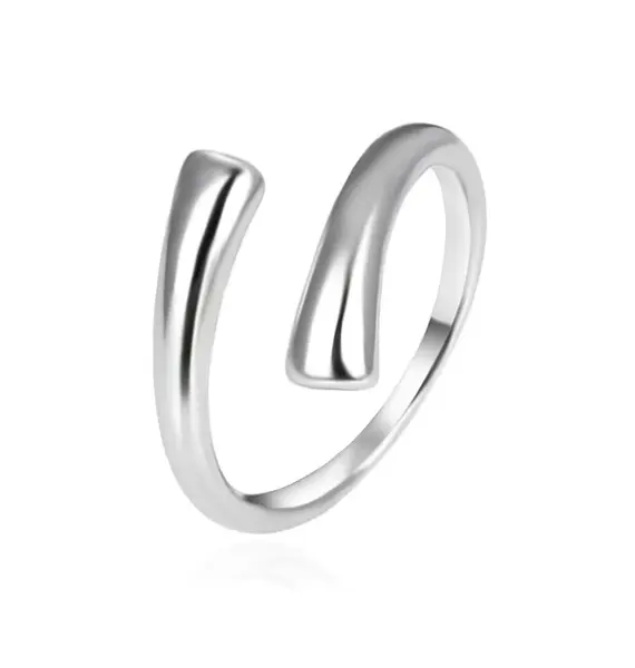 Agato Anello Aperto Minimalista In Argento Agt-R53X - Circuito: 57 Mm