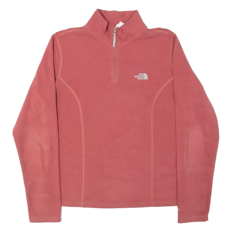 THE NORTH FACE Womens Fleece Pink 1/4 Zip M