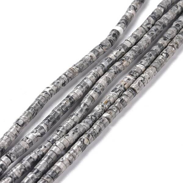 Synthetic Map Stone/Picasso Stone/Picasso Jasper Beads Strands