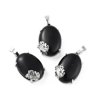 Natural Obsidian Pendants