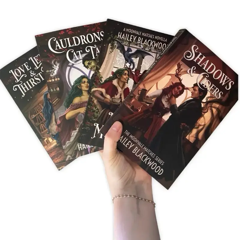 Moonvale Matches Signed Book Bundle (Love Letters and Thirst Tonics and Cauldrons and Cat Tails) lover bookish bundle romance...