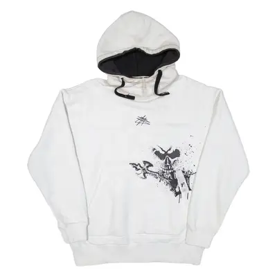 Mens White Hoodie L