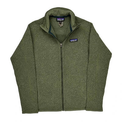 Patagonia Fleece Jacket - Small Green Polyester