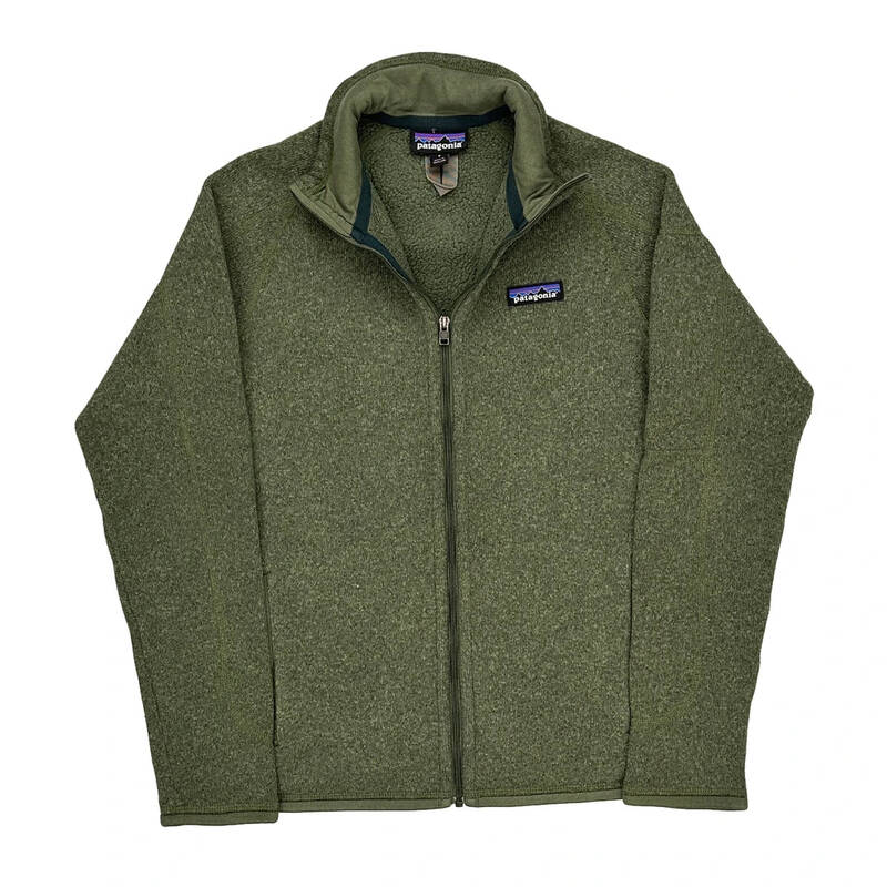 Patagonia Fleece Jacket - Small Green Polyester