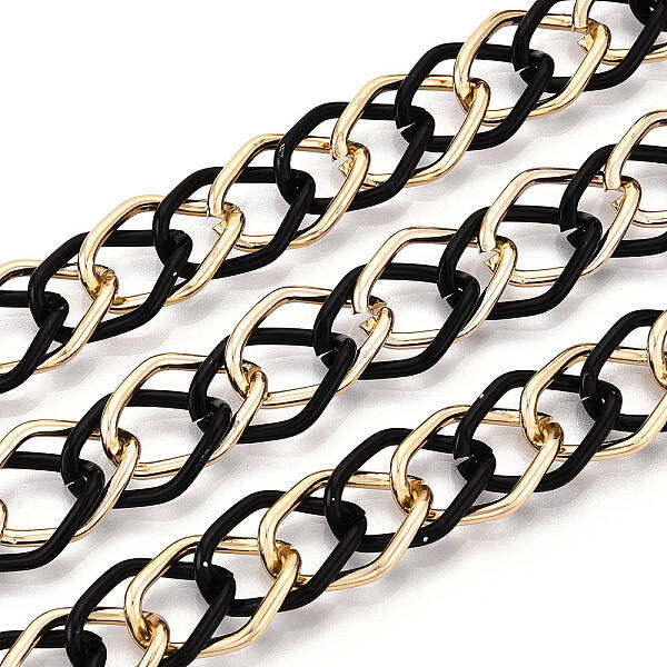 Aluminium Two Tone Rhombus Link Chains