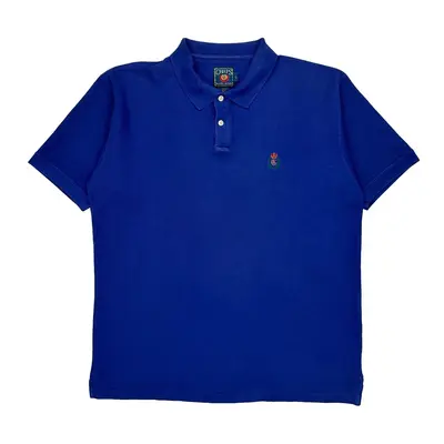 Ralph Lauren Polo Shirt - Large Blue Cotton