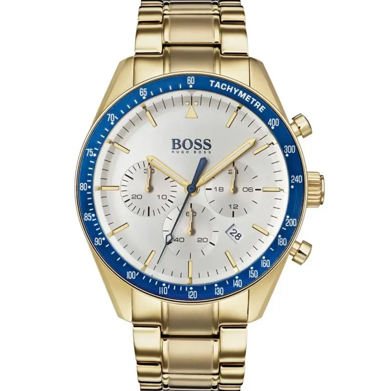 Hugo Boss 1513631 Trophy Gold Plated Chronograph Men's Watch