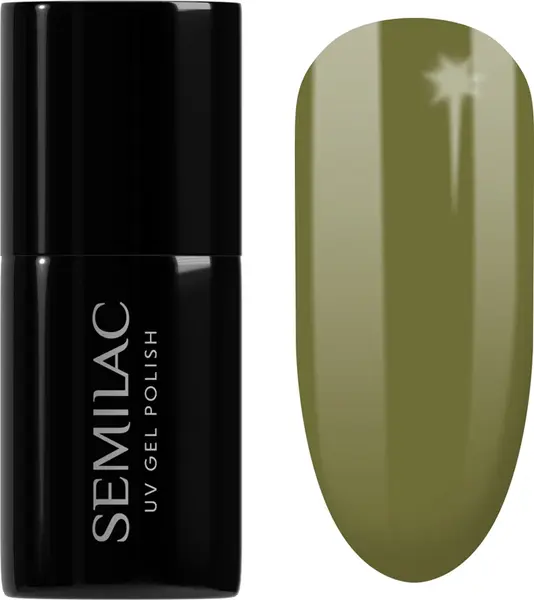 Semilac UV Hybrid WellBeing Gel Nail Polish with UV/LED Lamp Color 659 Matcha Latte 7ml
