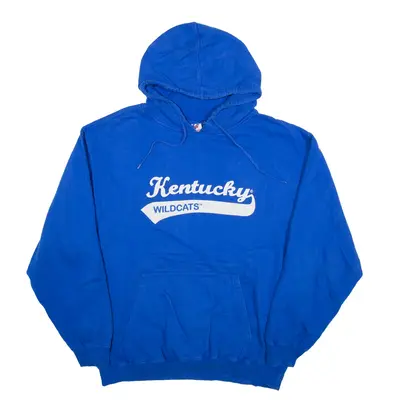 VICTORY SPORTS Kentucky Wildcats USA Hoodie Blue Pullover Womens XL