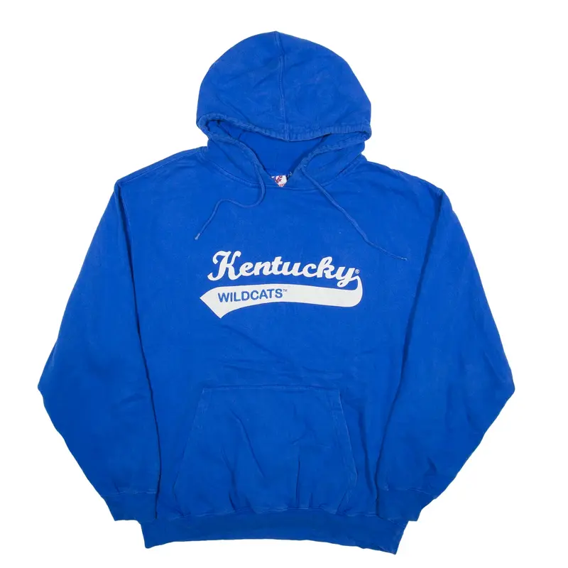 VICTORY SPORTS Kentucky Wildcats USA Hoodie Blue Pullover Womens XL