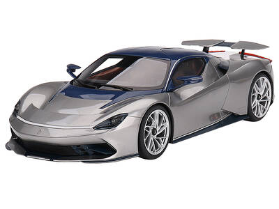 2019 Automobili Pininfarina Battista Argento Liquido Silver Metallic with Blu del Re Blue Top \