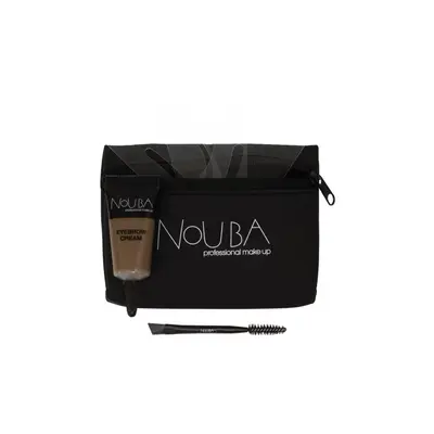 10 sets Nouba: Nouba, eyebrow brush + Nouba, eyebrow gel, 7 ml + fabric bag, black