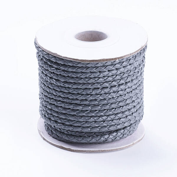 Round Braided Cowhide Cords