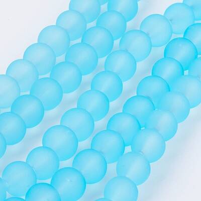 Transparent Glass Bead Strands