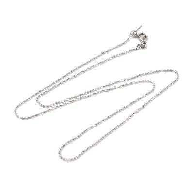 304 Stainless Steel Ball Chain Necklaces