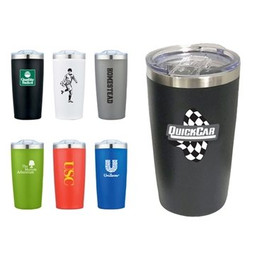 12 Promotional 20 oz Vacuum Insulated Travel Tumbler - Stainless ...