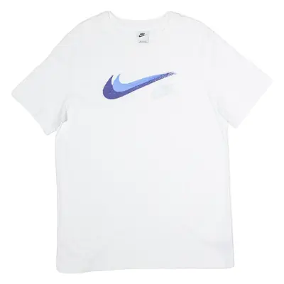 NIKE Mens T-Shirt White Crew Neck L
