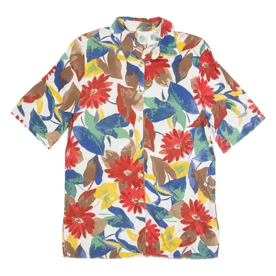 NEW FAST Womens Printed Blouse Red Floral M