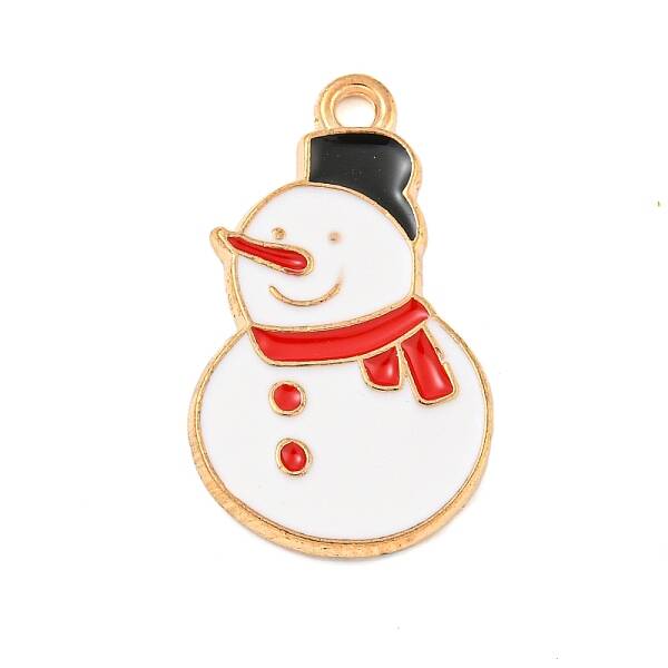 Christmas Theme Alloy Enamel Pendants