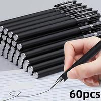 0.5mm Gel Pen (60pcs), Quick-drying Gel Pen, Black Ink Pen, Office Stationery & Supplies for Home School Office