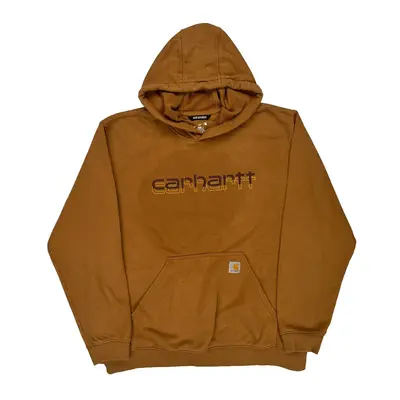 Carhartt Hoodie - XL Brown Cotton Blend
