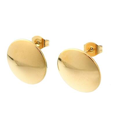 Ion Plating(IP) 201 Stainless Steel Stud Earrings