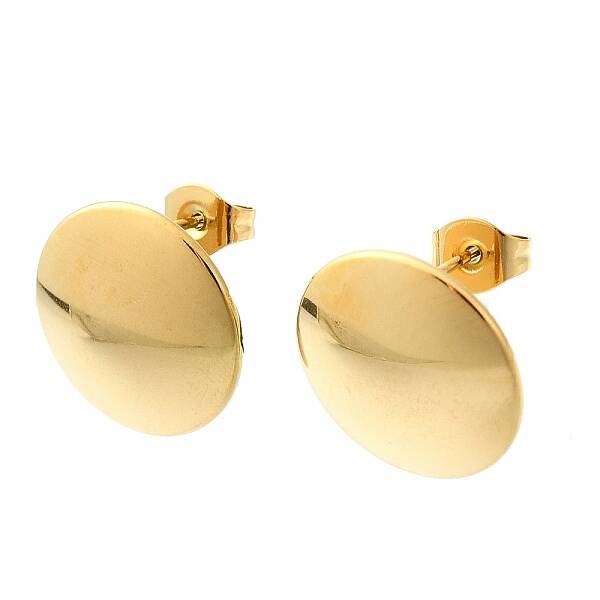 Ion Plating(IP) 201 Stainless Steel Stud Earrings
