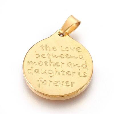 Mother' Day Theme 304 Stainless Steel Pendants