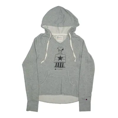 CHAMPION Snoopy Macys Hoodie Grey Pullover Womens M