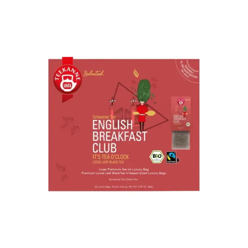 Teekanne Bio Luxury Bag - English Breakfast Club, 20 sachets (80 g)