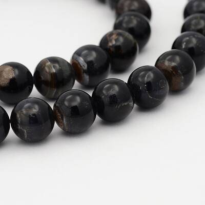 Natural Blue Tiger Eye(Dyed & Heated) Bead Strands