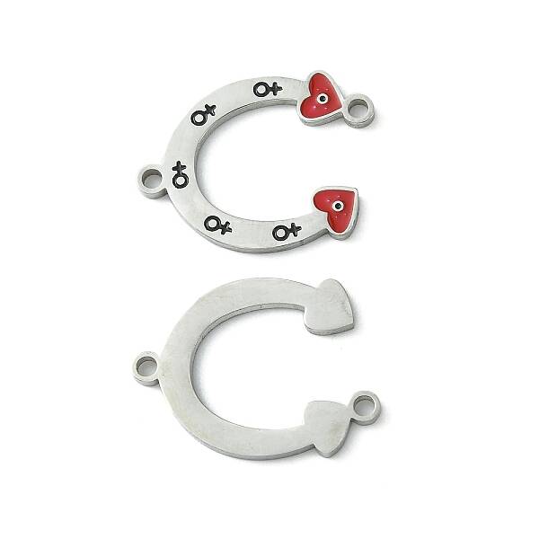 304 Stainless Steel Manual Polishing Connector Charms