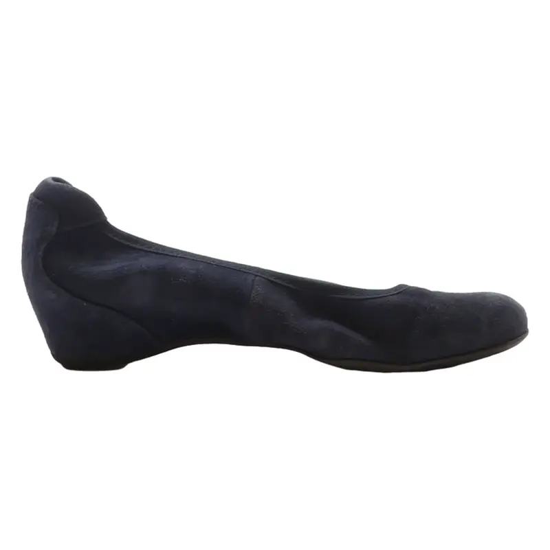 TAMARIS Ballet Shoes Blue Suede Womens UK 4