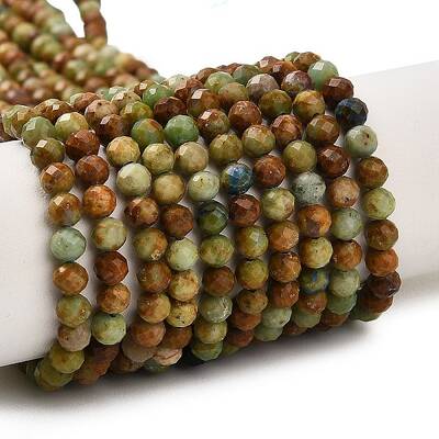 Natural Chrysocolla and Lapis Lazuli Beads Strands