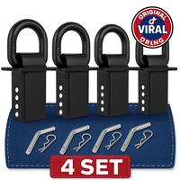 Torvec Heavy Duty Adjustable Trailer Stake Pocket D Ring w/ 1/2\